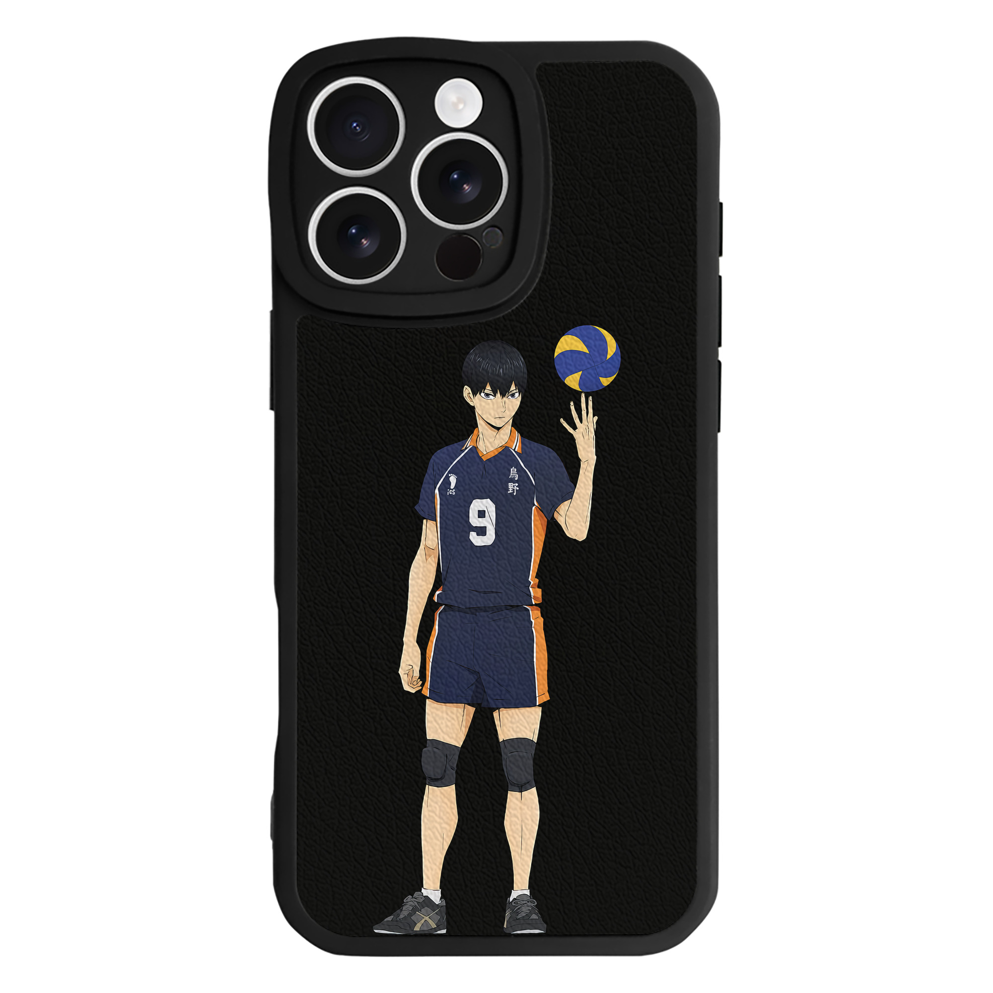 （画像用） ハイキュー!! Haikyu!! 【iPhone 16シリーズ対応】シリコンスマホケース（レザー調） 材質：シリコン